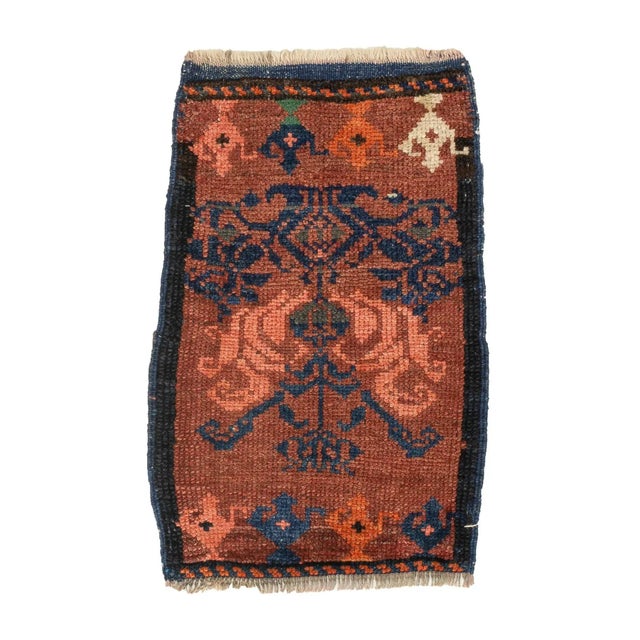 Vintage Wool Mini Turkish Rug For Sale - Image 4 of 4