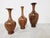 Set of 3 elegant vases by Maurice Bonami, commonly attributed to Decoene. Real craftsmanship was needed to create these...