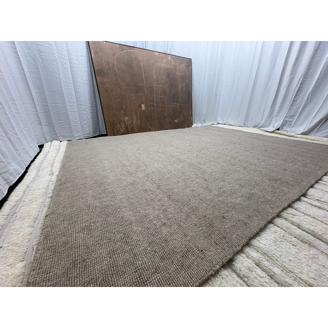 Rh Thana Performance Rug – 9' × 12' Oatmeal | Handwoven Wool Blend | Sculptural Pebbled Texture For Sale - Image 14 of 18
