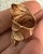 1990s JCM Jacmel Goldtone Sterling Silver Feather Ring Italy For Sale - Image 4 of 7