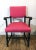Hollywood Regency Jacobean Ebonized Oak Barley Twist Dining Chairs in Hot Pink Upholstery - Set of 6 For Sale - Image 3 of 13