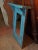 Fabulous rustic French turquoise painted mirror in a door frame and a corniche. So you can open the door!!!! Perfect for a...