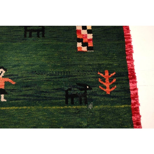 Vintage Gabbeh Rugs, 1950, Set of 2 For Sale - Image 9 of 11