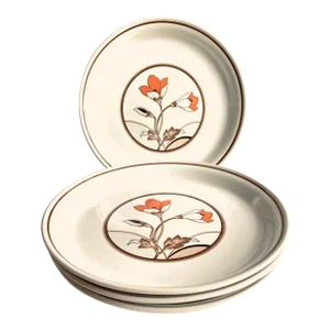 Vintage Nitto Heather Stone Cafe Diablo 9823 Salad Plates Set of 4