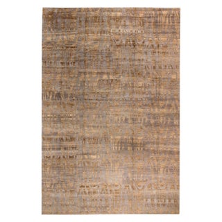 Contemporary Tibetan Shadows Handmade Silk and Wool Rug by Doris Leslie Blau For Sale