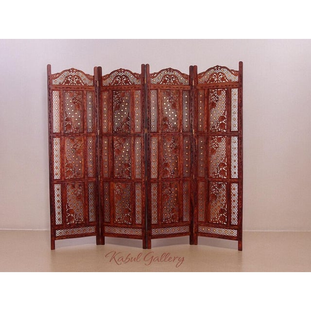 Vintage Double-Sided Room Divider in Teak, 2000s For Sale - Image 4 of 16