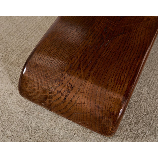 Country French Provincial Oak Double Trestle Dining Table 7 Ft For Sale - Image 15 of 18