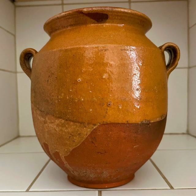 Terra Cotta Vintage French Terracotta Confit Pot For Sale - Image 8 of 13