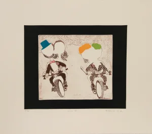 Mireille Kramer, Lovers V, Etching
