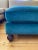 Oversized Custom Evergreen Velvet Ottoman For Sale - Image 4 of 6