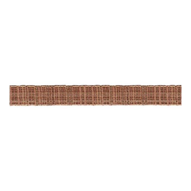 SAMPLE - Schumacher Tweed Tape Narrow In Brown For Sale