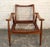 Mid 20th Century Teak "Spade Chair" Attributed to Finn Juhl With Cowhide Cushions For Sale - Image 11 of 14