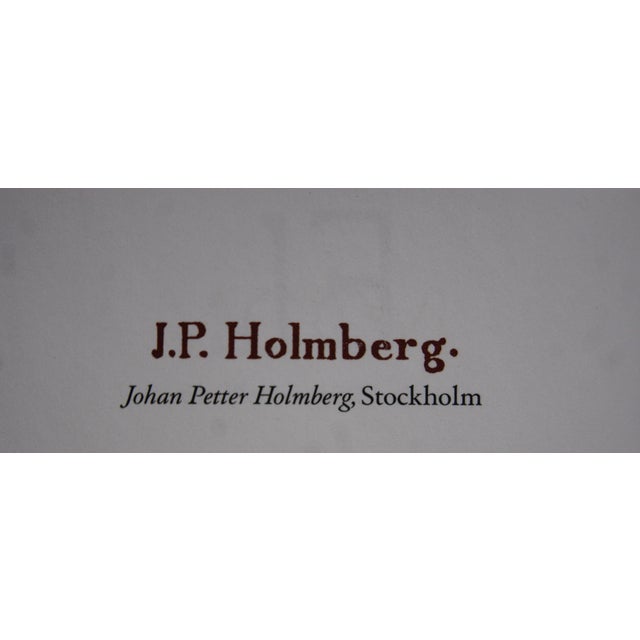 Wood Antique Gustavian Trumeau Gold Mirror With Dry Scraped Surface - P. Holmberg. Stockholm. Sweden. 1830. For Sale - Image 7 of 10