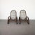 Brown Set of Italian Guinea Cane Wicker Armchairs, 1960s For Sale - Image 8 of 10