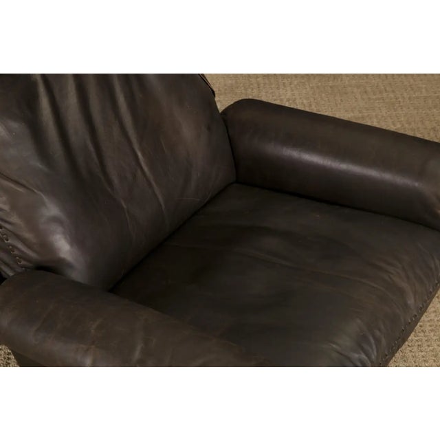 De Sede Ds-31 Swivel Chair in Hand-Stitched Dark Brown Leather Switzerland 1970s For Sale - Image 11 of 16