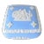 Josiah Wedgwood Greco Roman Jasperware Blue Square Lidded Box For Sale