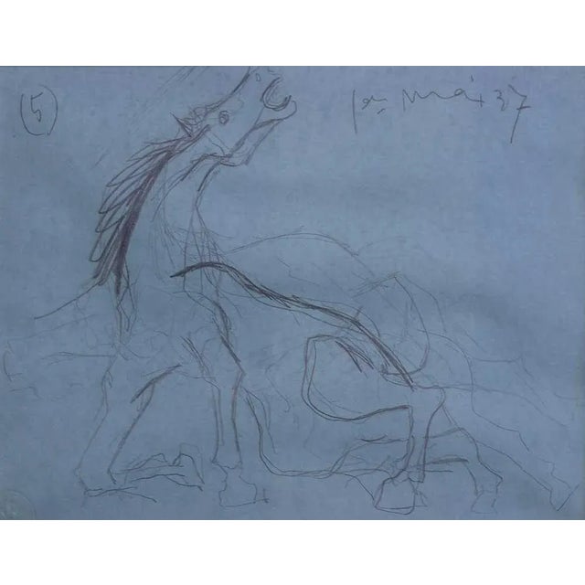 A highly collectible limited edition lithograph after Pablo Picasso’s preparatory study for Guernica (1937), one of the...