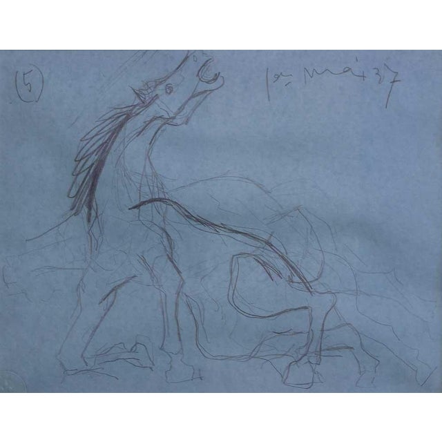 Pablo Picasso Limited Edition Lithograph. 26.2x20.5 cm. Frame Size: 20 1/4 x 18 in. Numbered Edition Lithograph of...