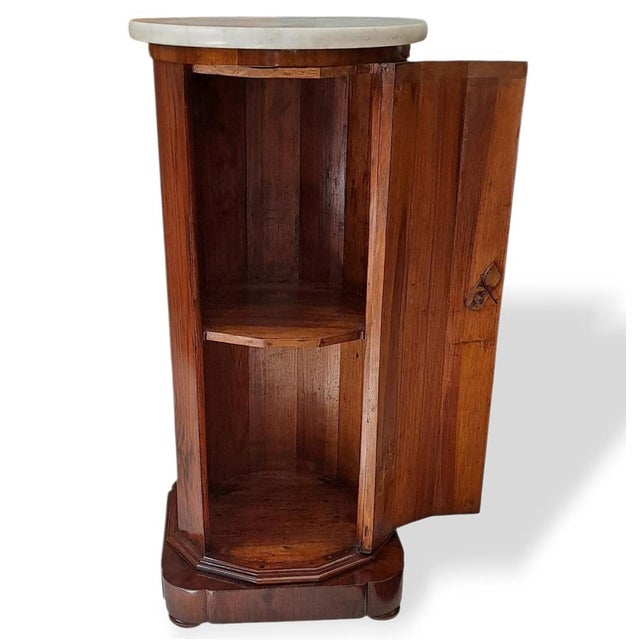 Antique Empire Walnut Column, 1800s For Sale - Image 3 of 7