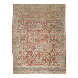 Antique Zabihi Collection Persian Soft Red Bidjar Rug