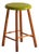 Vintage Wooden Stool with Round Seat, 1950 For Sale