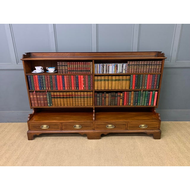 Mahogany Open Bookcase by Lamb of Manchester, 1900 For Sale - Image 14 of 14