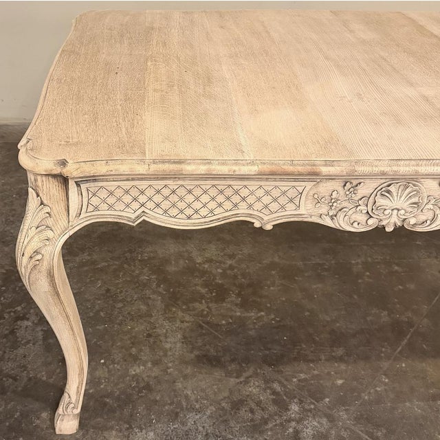 Country French Liègeois Régence Style Stripped Oak Writing Table For Sale - Image 14 of 18