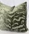 Transitional Tiger Chenille in Olive Green 22" Pillows-a Pair For Sale - Image 3 of 3
