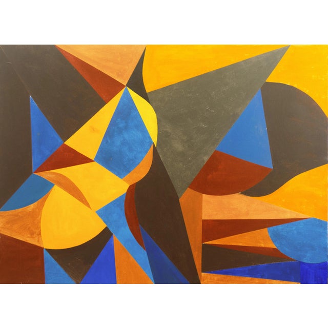 'Geometric Ii' by Renee Harwin, Bay Area Abstraction, San Francisco Art Institute, Woman Artist For Sale