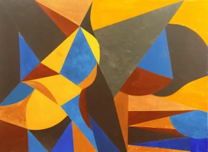 'Geometric Ii' by Renee Harwin, Bay Area Abstraction, San Francisco Art Institute, Woman Artist