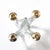 Transparent Mid-Century Crystal & Brass Amorphic 4 Arm Candelabra Signed Schneider For Sale - Image 8 of 9