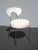 Mid-Century Modern Vintage Mid Century Modern White Chrome Side Chair Vanity Chair For Sale - Image 3 of 11