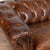 English 20th Century Vintage Brown Leather Chesterfield Sofa From England For Sale - Image 3 of 15