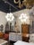 White Vintage Late 20th Century Murano Glass and Brass Sputnik Cloud Chandelier For Sale - Image 8 of 9