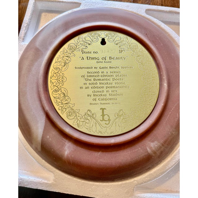 Late 20th Century Limited Edition #1420 “A Thing of Beauty” Cameo Plate For Sale - Image 5 of 12