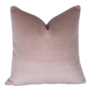 Blush Pink Mohair Pillow For Sale