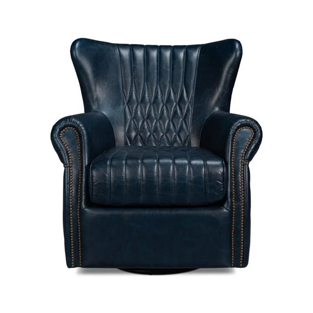 A masterpiece that encapsulates timeless charm and contemporary comfort. Crafted with high-quality Chateau Blue leather,...