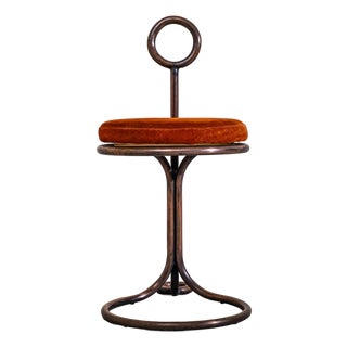 Sculptural Metal Stool, Probably Italy, Late 20th Century For Sale