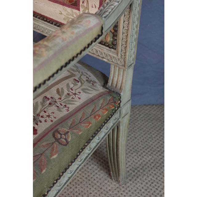 Directoire Armchairs in Wood, Set of 2 For Sale - Image 9 of 13