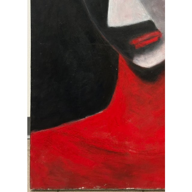 “Untitled” Acrylic on Canvas Portrait Painting by Judy Gittelsohn - For Sale - Image 4 of 6