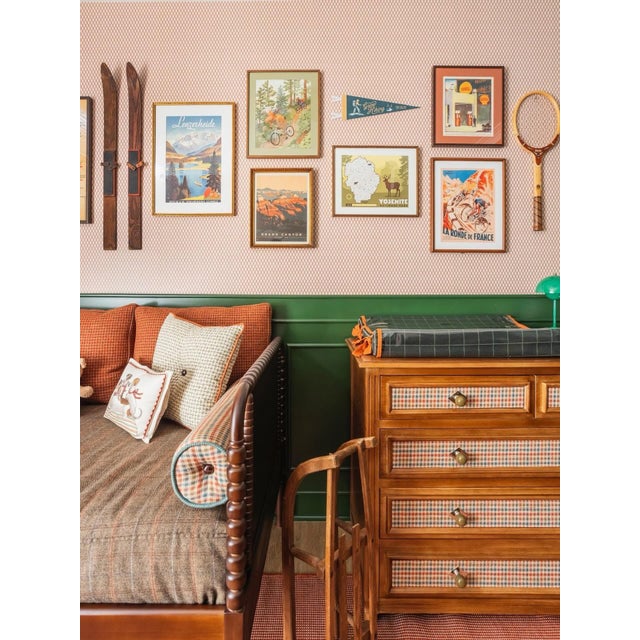 Rustic European 1930s Authentic Wooden Tennis Racquet Decor For Sale - Image 3 of 4