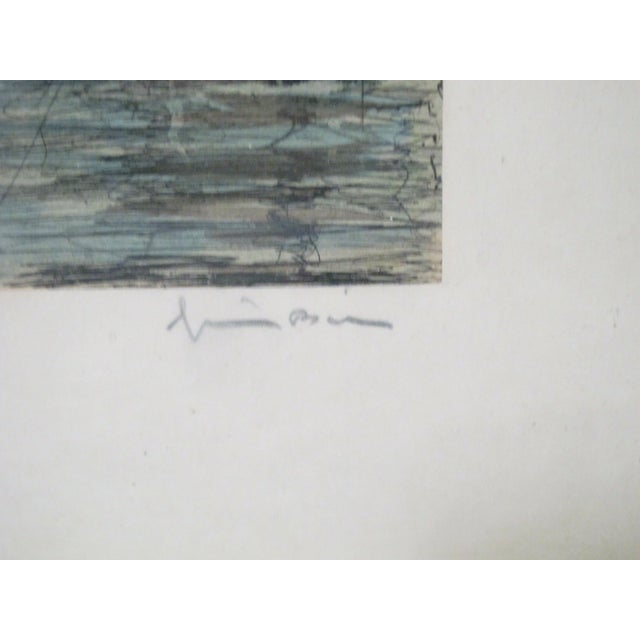 Bela Sziklay Canals of Venice Gondola Italy Framed Signed Color Etching Print #2 For Sale - Image 4 of 9