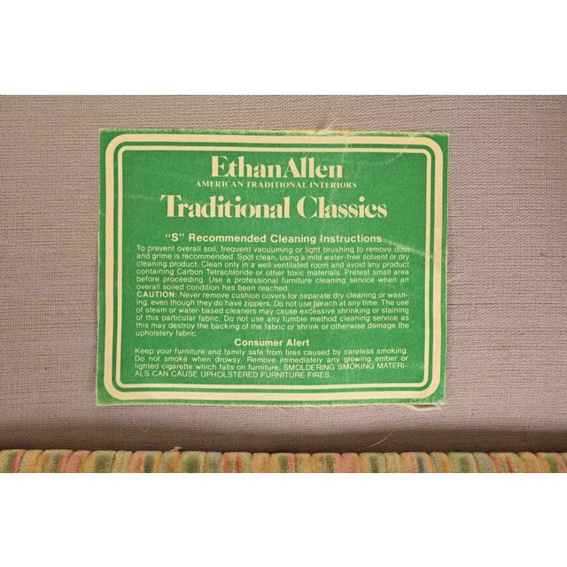 Ethan Allen Chippendale Camelback Loveseat or Sofa For Sale - Image 11 of 12