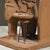 Brown Vintage Brazilian Folk Art Sculpture of Dentist and Patient by Joāo Vitalino, Signed For Sale - Image 8 of 9