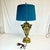 Vintage Art Deco Hollywood Regency Chippendale Winged Nike Greek Goddess Brass Table Lamp, New Pleated Shade For Sale - Image 11 of 14