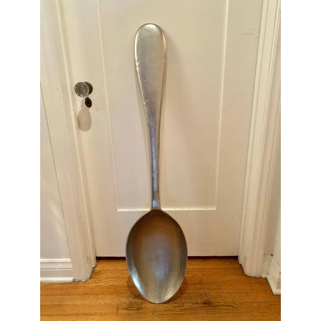 Curtis Jere Mid 20th Century Curtis Jere Oversized Metal Spoon For Sale - Image 4 of 9