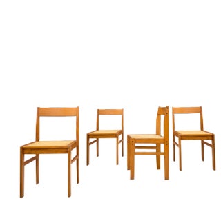 Ash and Cane Chairs, 1950, Set of 4 For Sale