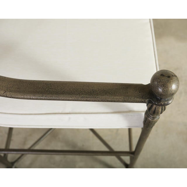 Set of Three Michael Taylor Designs Montecito Garden Barstools For Sale - Image 11 of 18