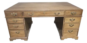 Kittinger Colonial Williamsburg Mahogany Partner's Desk Cw 168