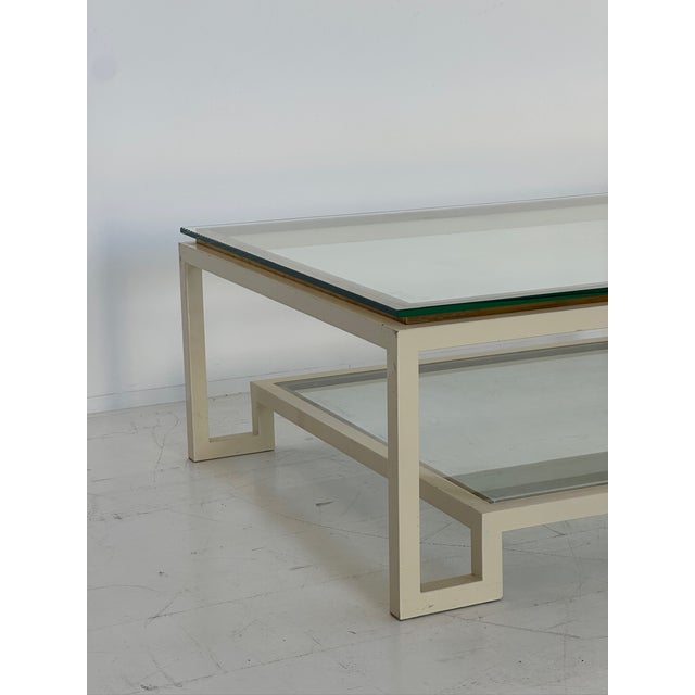Coffee Table in Crystal with Briar and Brass, 1970s For Sale - Image 6 of 10